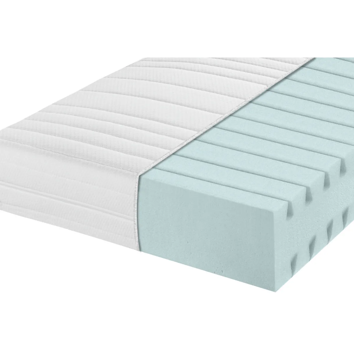 PULSIVA Materasso schiuma confort; 180x200x16 cm (LxLxH); bianco; duro