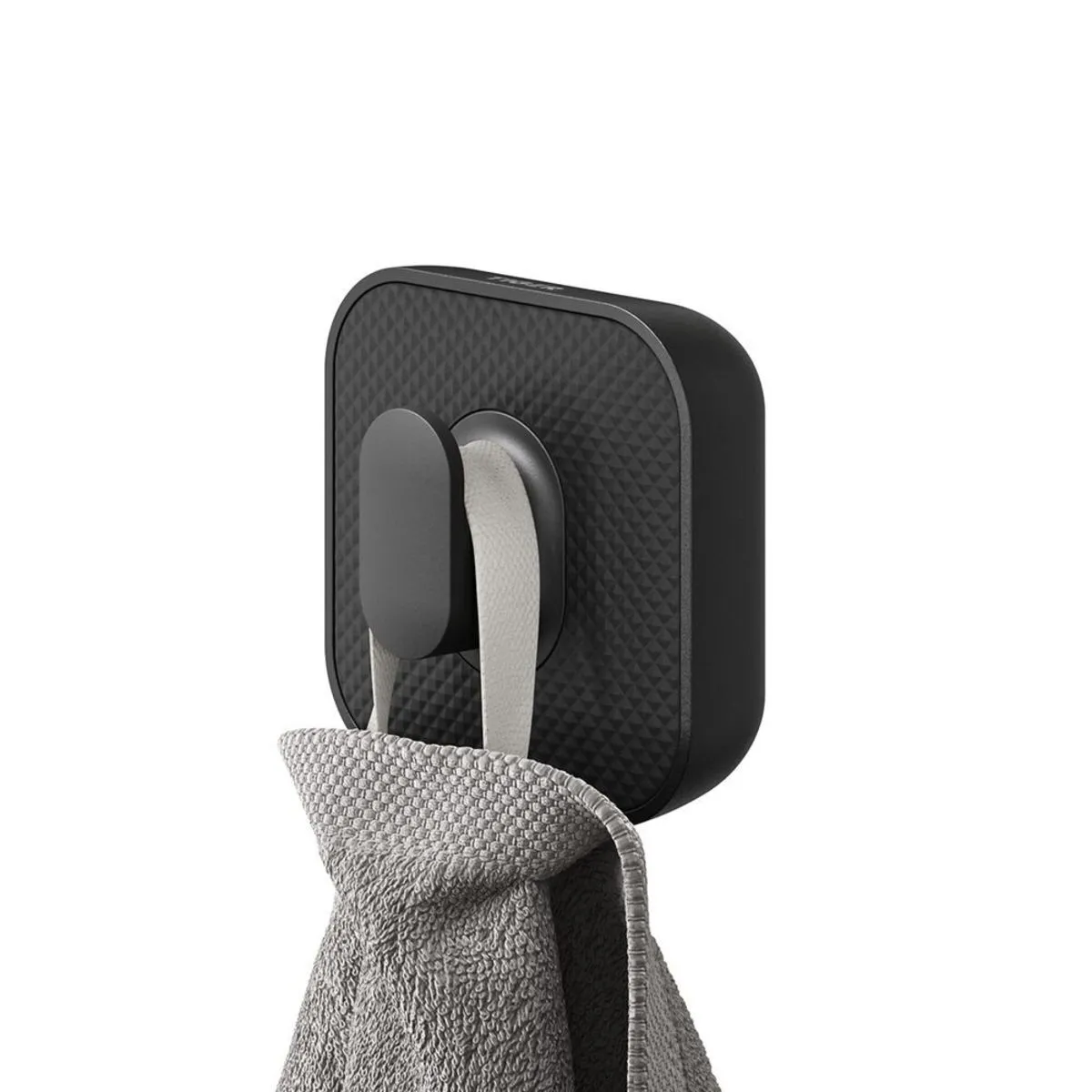 TIGER Porta asciugamani sospesi Carv; 3x5.2x3 cm (LxHxP); nero