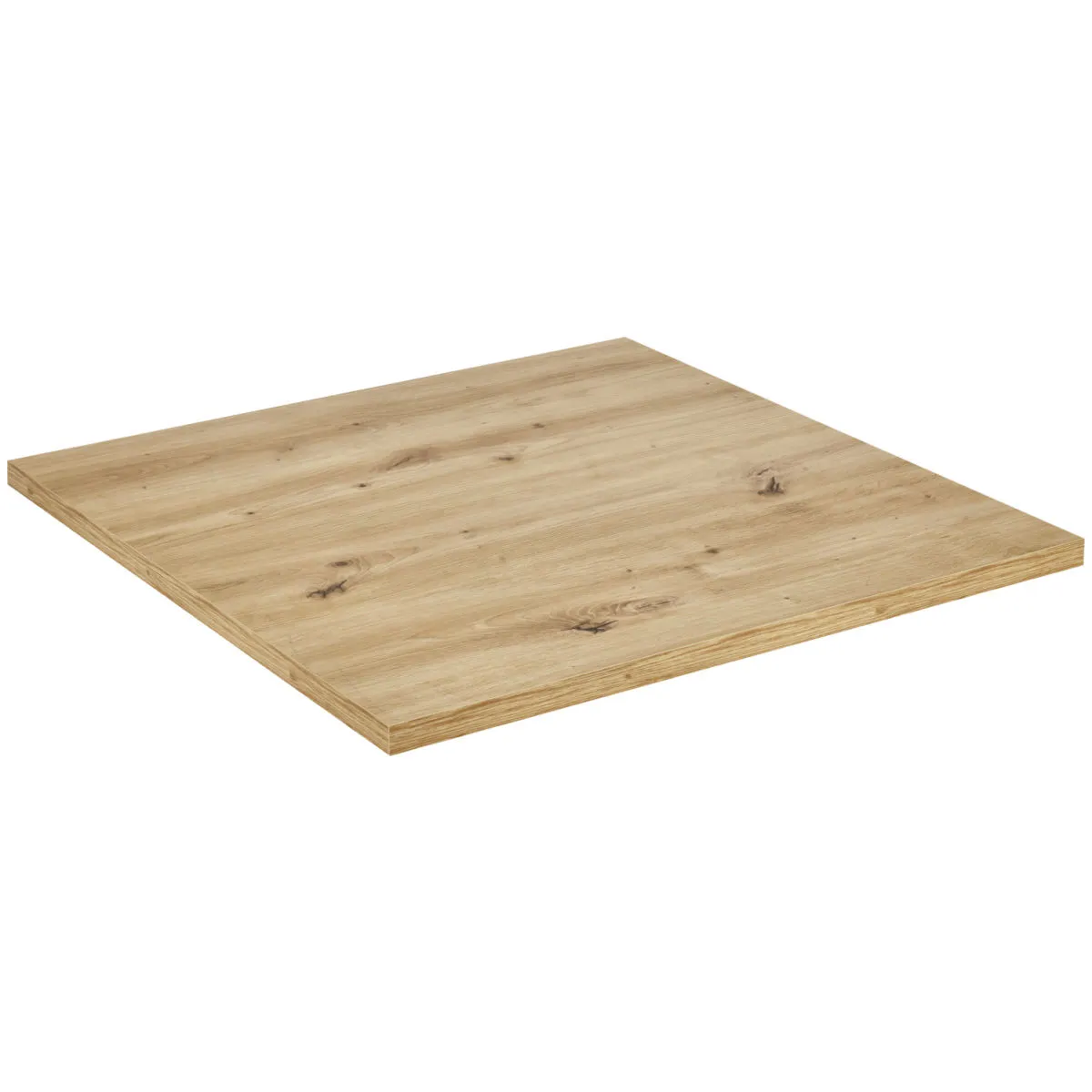 VEGA Piano per tavolo Maliana quadrato; 68x68 cm (LxL); quercia selvatica; quadrata