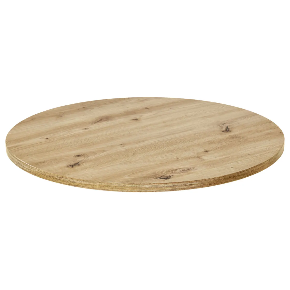 VEGA Piano per tavolo Maliana rotondo; 60 cm (Ø); quercia selvatica; rotonda