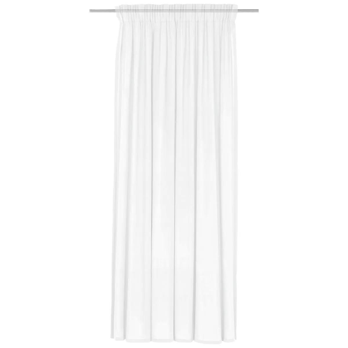 ERWIN M. Tenda trasparente Rubin; 600x245 cm (LxH); bianco/trasparente