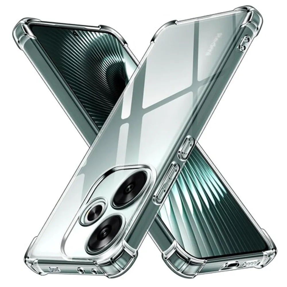Custodia per Xiaomi Poco M6 4G / Redmi 13, Techsuit, Shockproof Clear, Trasparente