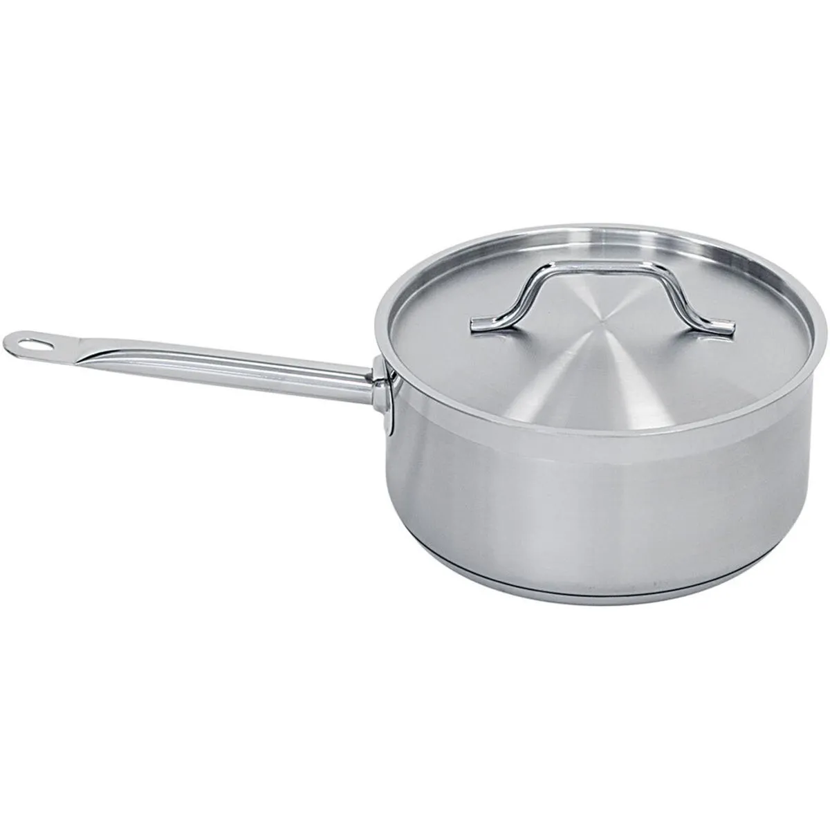 Stalgast Casseruola con manico e coperchio; 1.9 l, 16x9.5 cm (ØxH); argento