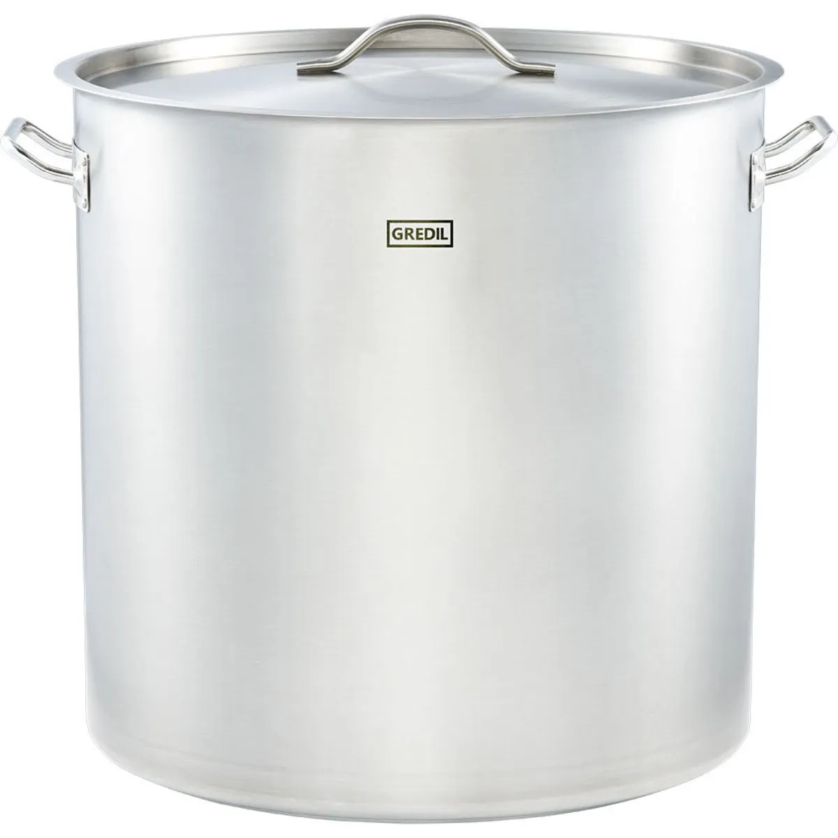 Gredil Zuppiera, forma alta serie ECO, incl. coperchio; 98.2 l, 50x50 cm (ØxH); argento