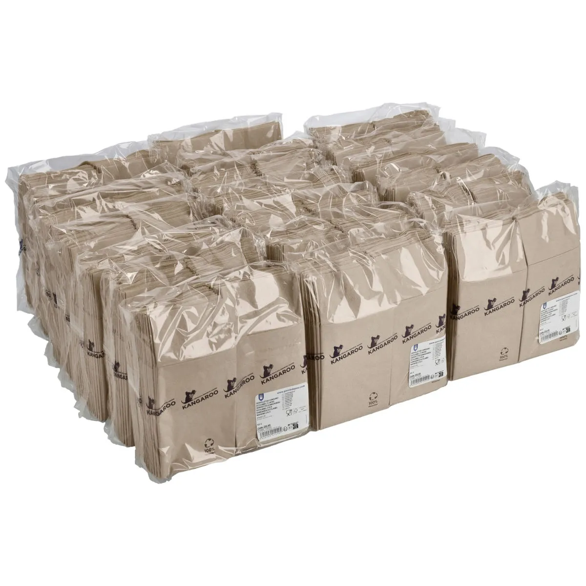 1000x GARCIA DE POU Portaposate con tovagliolo in confezione risparmio Ecolabel; 10x20 cm (LxL); naturale; 1000 pz. / Pacco