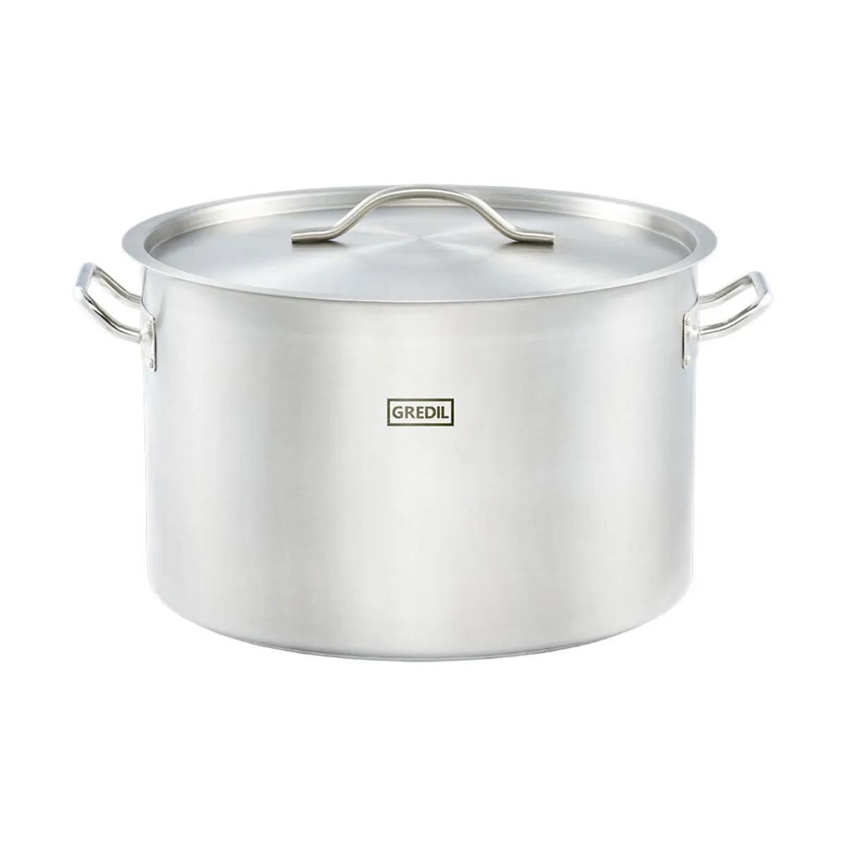 Gredil Pentola per zuppa medio-alta serie ECO, incl. coperchio; 32.6 l, 40x26 cm (ØxH); argento
