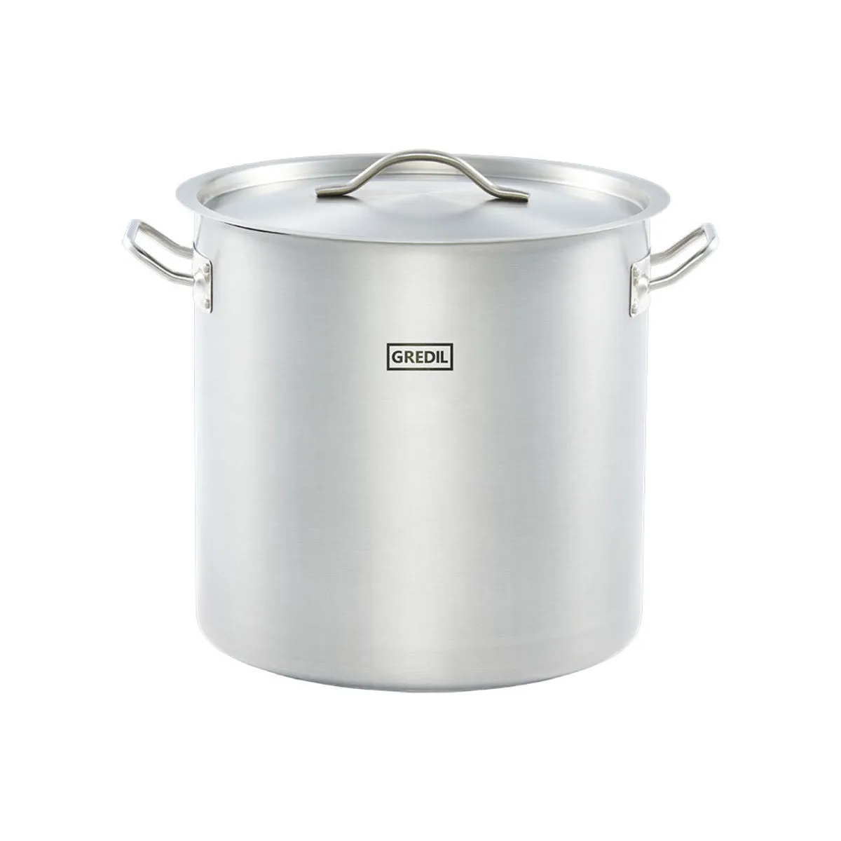 Gredil Zuppiera, forma alta serie ECO, incl. coperchio; 25.7 l, 32x32 cm (ØxH); argento
