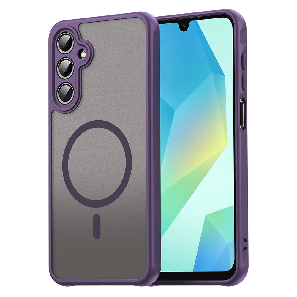 Custodia MagSafe per Samsung Galaxy A16 5G A166 / A16 4G A165, Techsuit, HaloFrost II, Viola