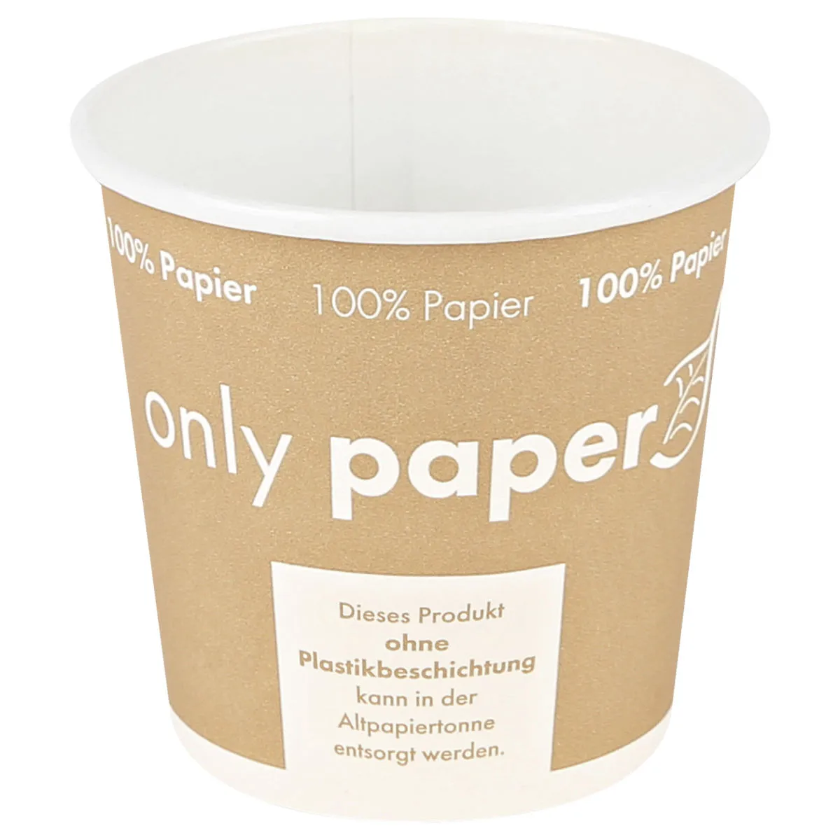50x NATUREStar Tazza Only Paper; 100 ml, 6.2x6 cm (ØxH); marrone; 50 pz. / Pacco