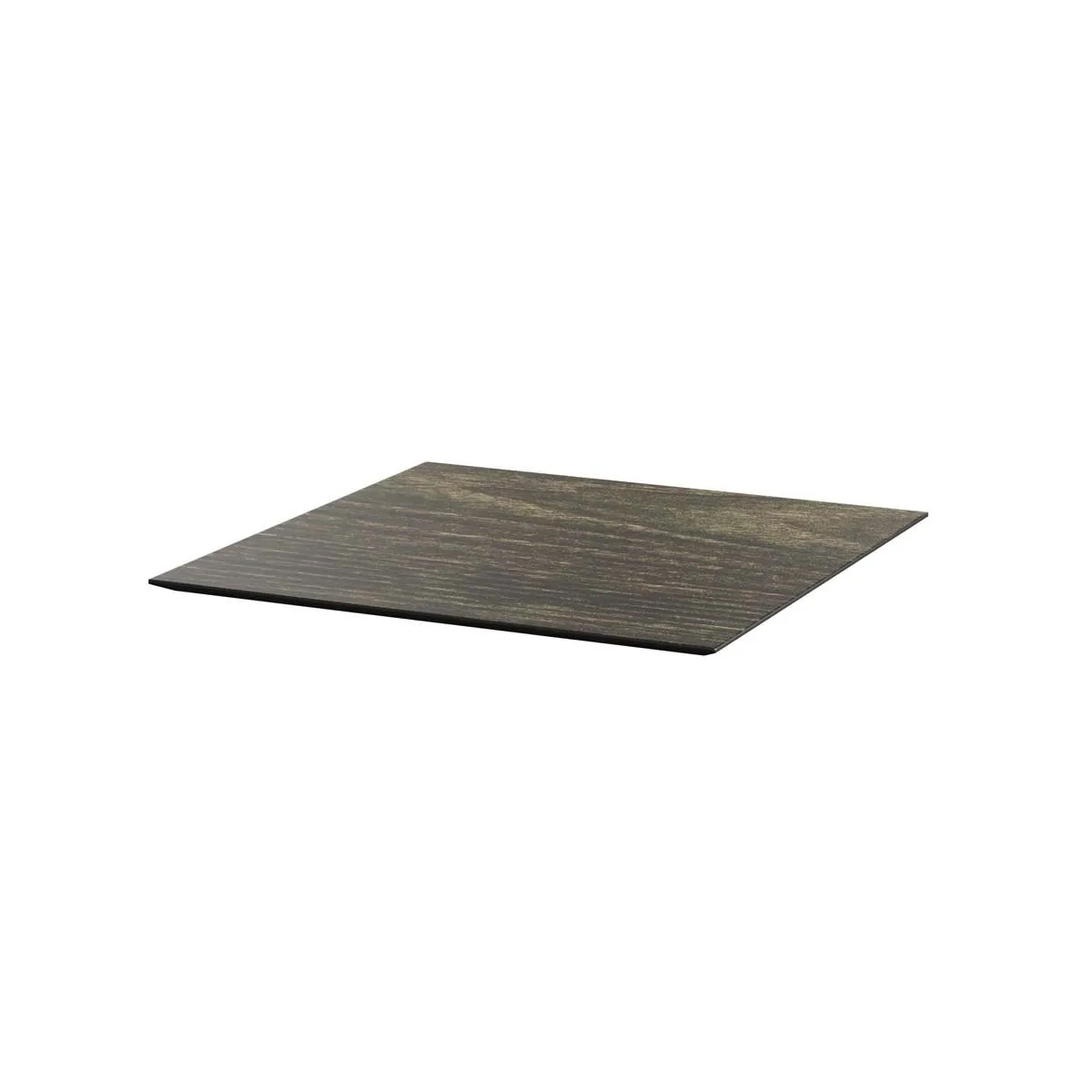 Feros Piano tavolo HPL quadrato; 70x70x1.2 cm (LxLxH); marrone scuro; quadrata