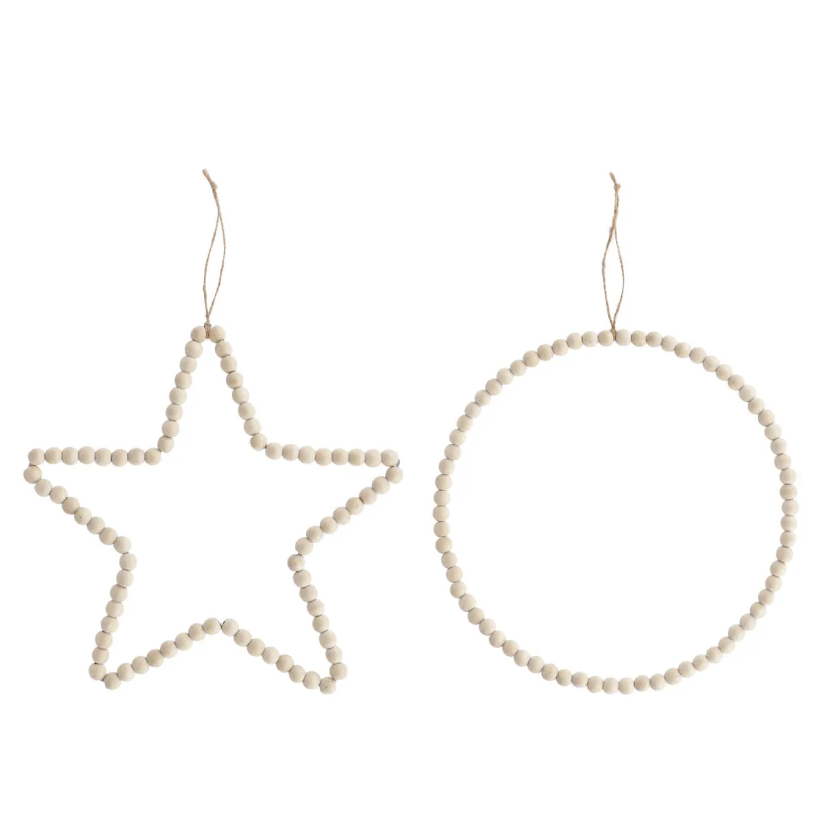 Set di elementi decorativi Mauro 2 pezzi; 30x28x30 cm (LxLxØ); naturale