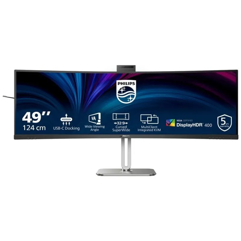 Philips 5000 series 49B2U5900CH/00 LED display 124 cm (48.8") 5120 x 1440 Pixel Dual QHD LCD Nero
