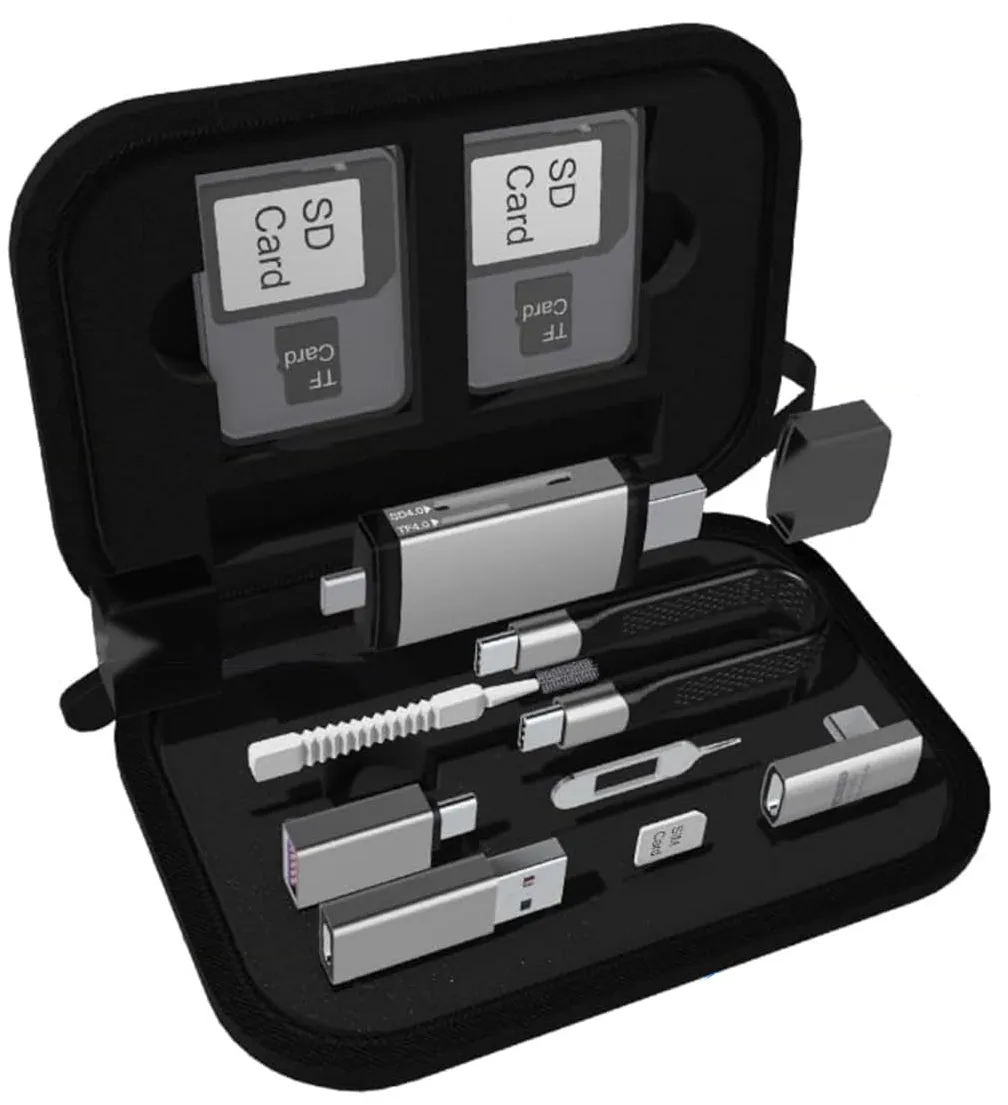 Lettore di Schede USB / USB-C OEM OmniLink Pro-002 Travel, 7in1, Grigio