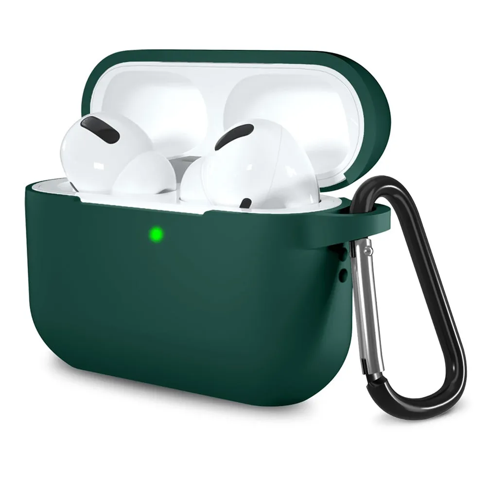 Custodia Techsuit Silicone per Apple AirPods Pro Series, Verde Scuro