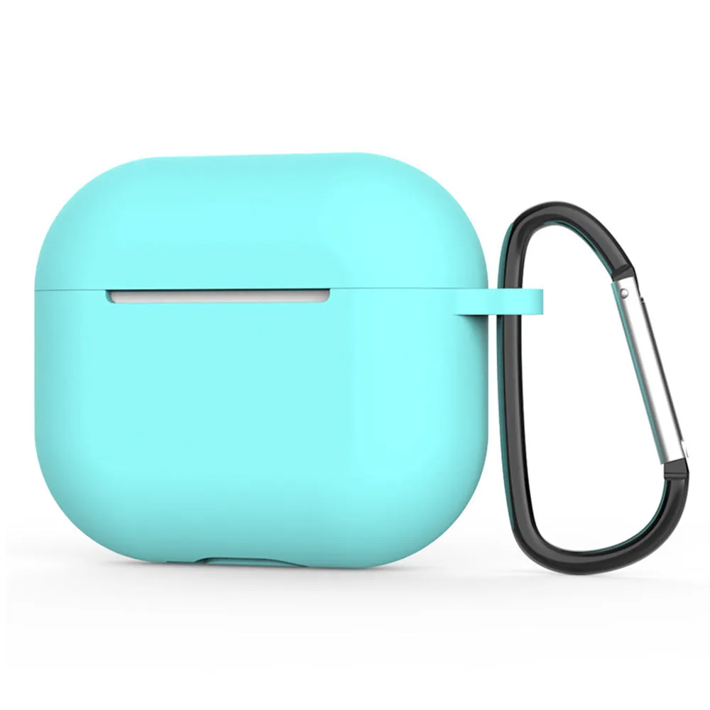 Custodia Techsuit Silicone per Apple AirPods 4, Turchese Scuro