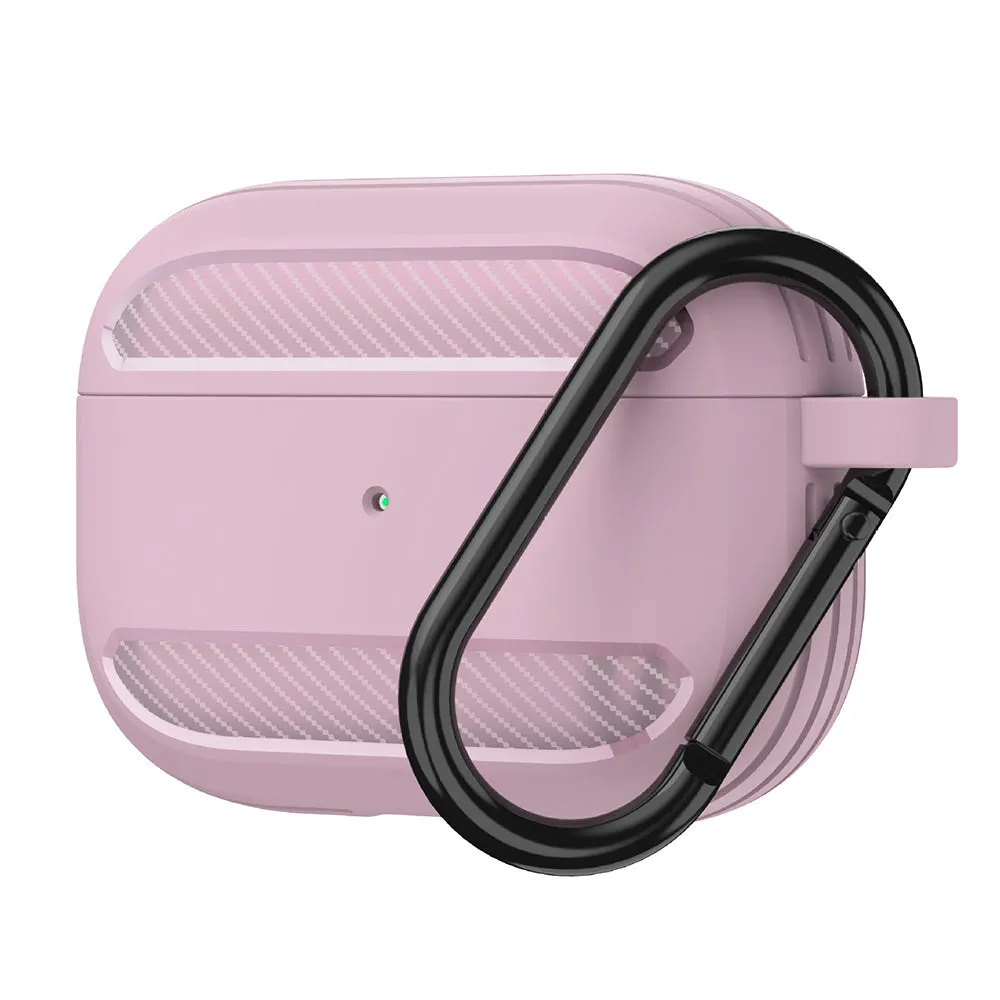 Custodia Techsuit Carbon per Apple AirPods 3, Rosa