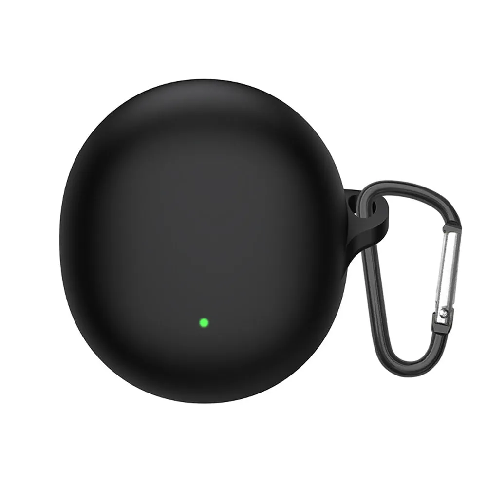 Custodia Techsuit Silicone per Oppo Enco Air3, Nera