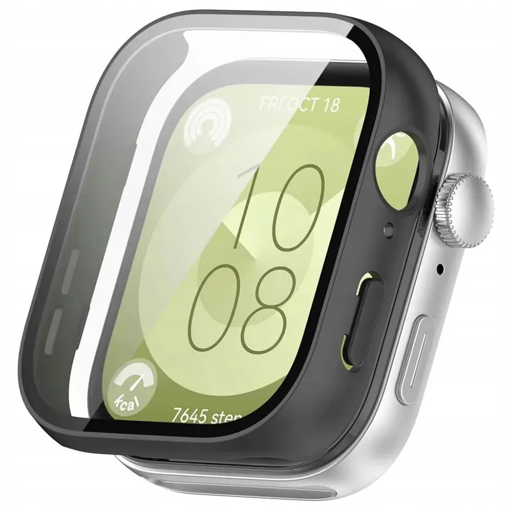 Custodia Techsuit Defense360 Pro per Huawei Watch Fit 3, Nera