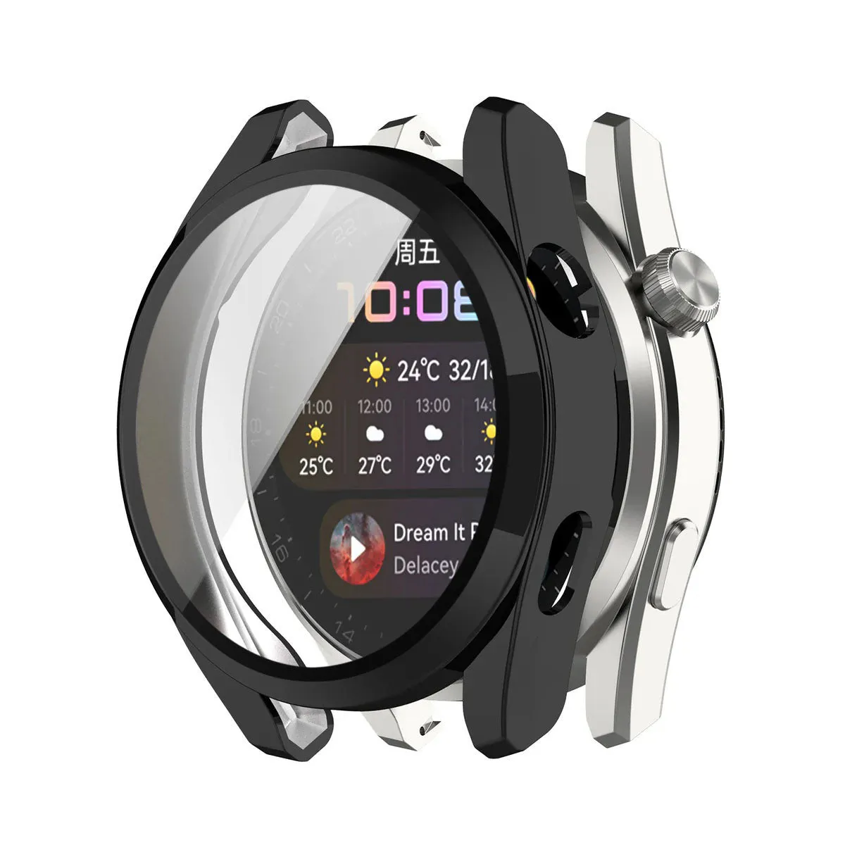 Custodia Techsuit Defense360 Pro per Huawei Watch 3, Nera