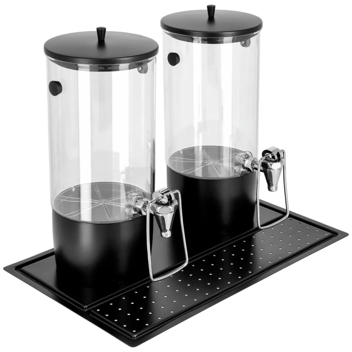 VEGA Dispenser succhi Hampton doppio, GN 1/1, incluse 4x piastre eutettiche fredde; 8 l, 53x32.5x42 cm (LxLxH); nero