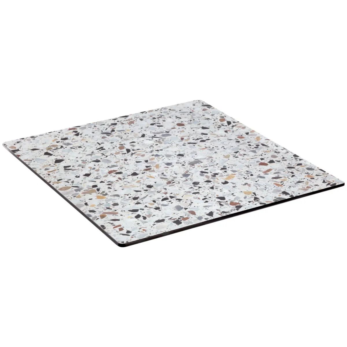 VEGA Piano per tavolo da esterno in HPL Lift quadrato; 68x68 cm (LxL); terazzo; quadrata