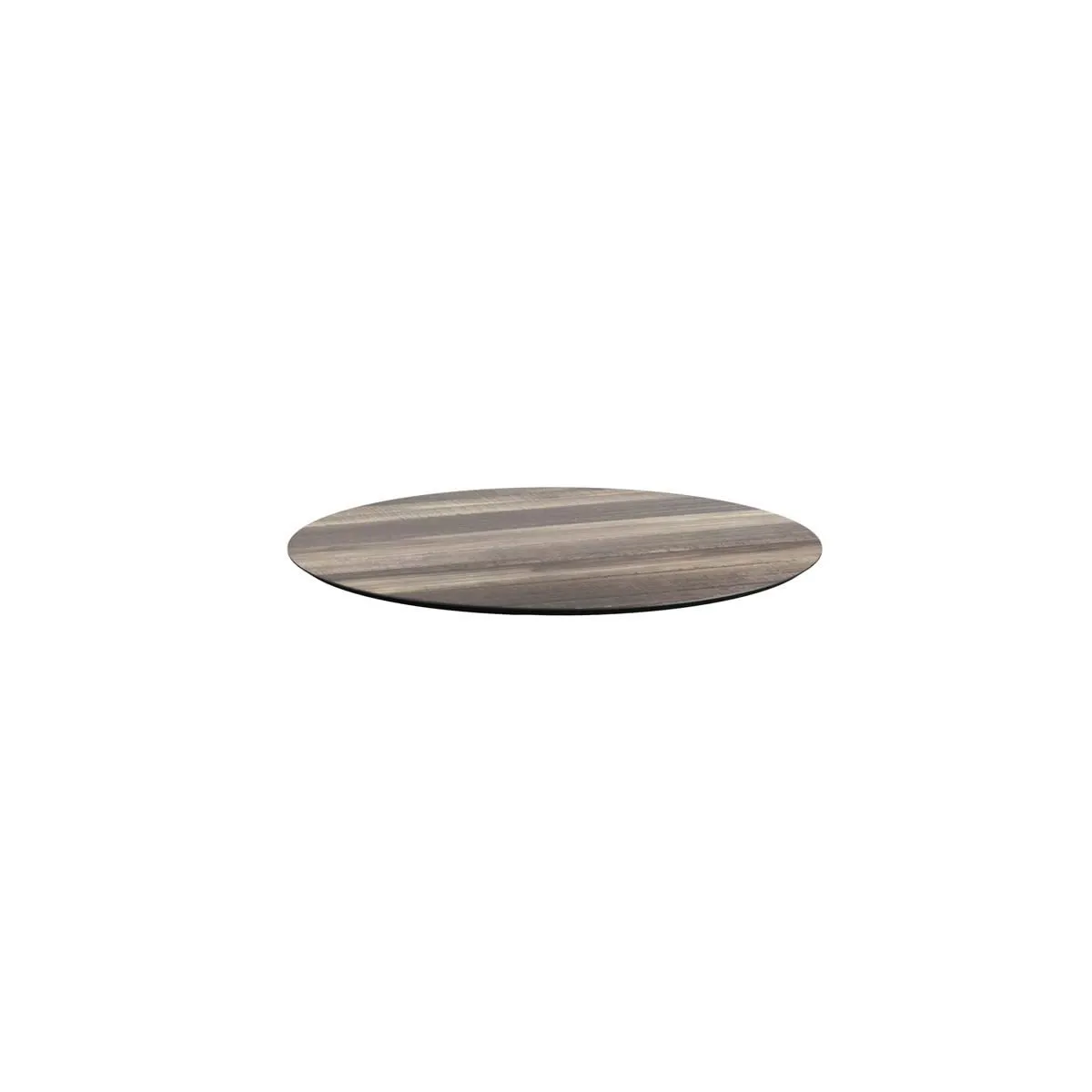 Feros Piano tavolo rotondo in HPL; 70x70x1.2 cm (LxLxH); marrone chiaro; rotonda