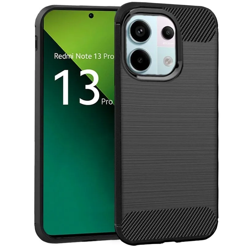 Custodia in carbonio nero per Xiaomi Redmi Note 13 Pro 5G / Poco X6 5G
