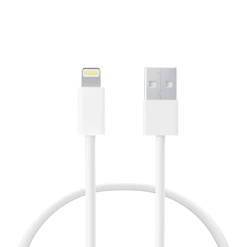 Contatto Cavo USB-A a Lightning per ricarica e dati Ksix 12 W 1 M Bianco