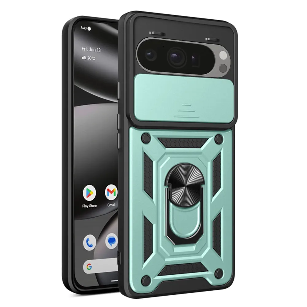 Custodia per Google Pixel 10 Pro XL, Techsuit, CamShield, Verde