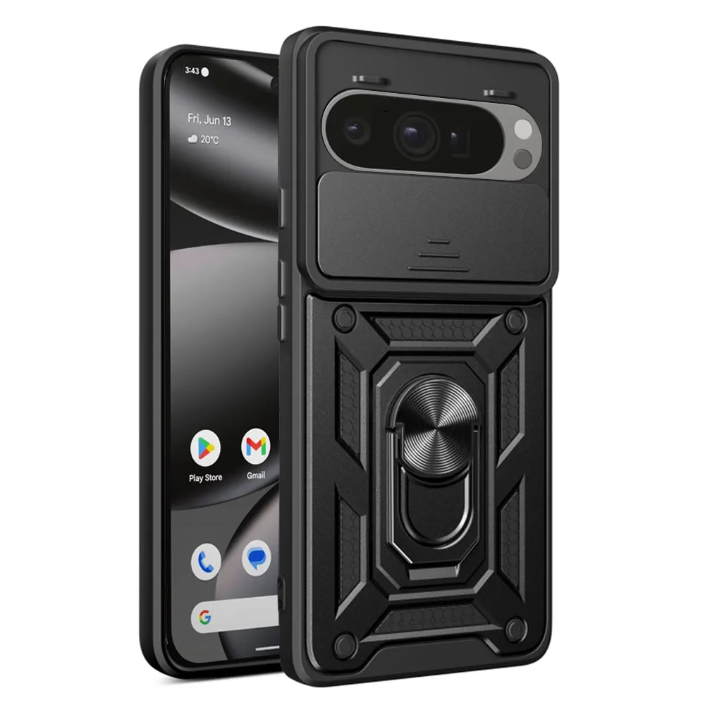 Custodia per Google Pixel 10 Pro XL, Techsuit, CamShield, Nera