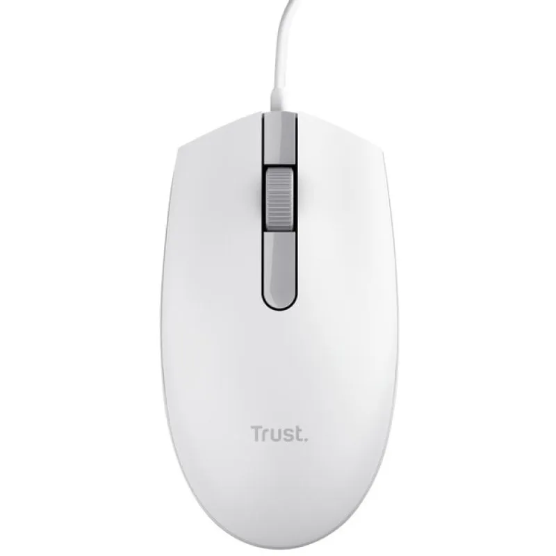 Trust TM-101 Mouse USB 1200 DPI Bianco