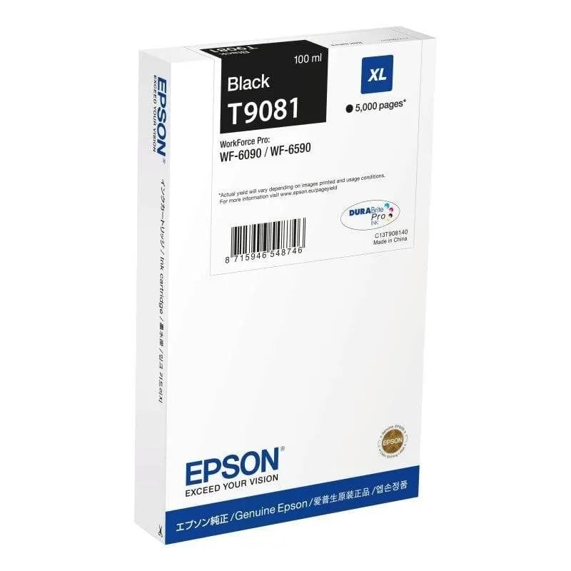 Cartuccia per Stampanti Epson T9081 XL Nero Originale