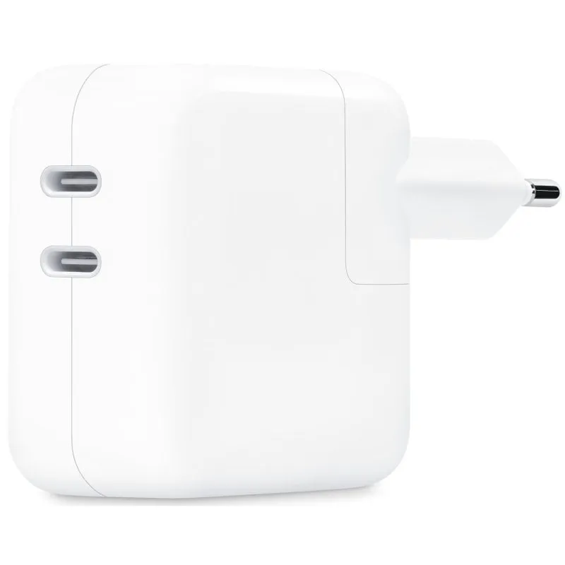 Adattatore di alimentazione Apple Caricatore doppio USB-C 35 W Bianco per MAC/iPhone/iPad