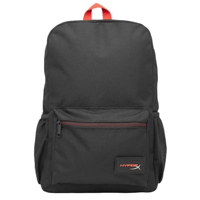 HP HyperX Delta Backpack zaino City backpack Nero, Rosso Schiuma PU, Poliestere
