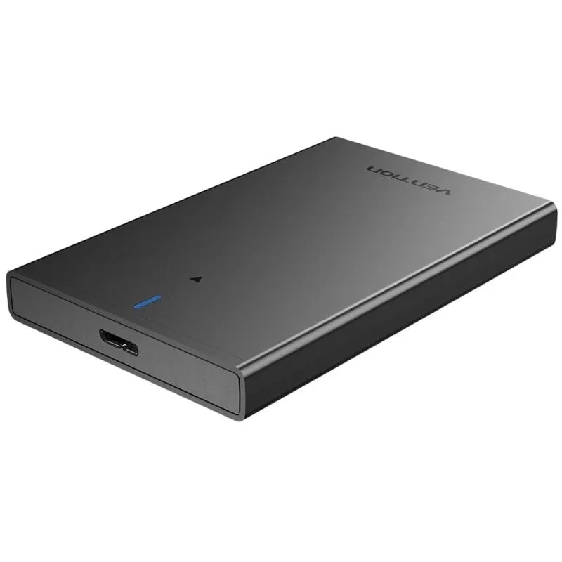 Vention KPAB0 Custodia per disco rigido esterno da 2,5" SATA3 USB 3.0 Nero