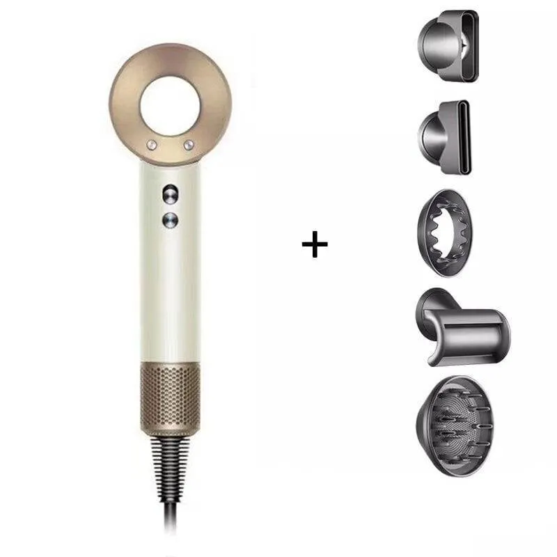 Phon Professionale Ionico Arzopa Super Hair Dryer 1600W 3 Velocità con Accessori Bianco
