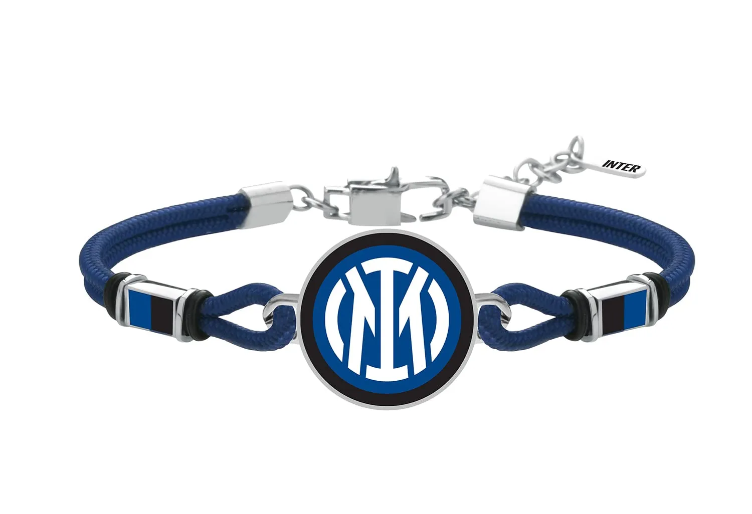 Inter Unisex-Adult Bracciale, Nero Blu, Taglia Unica