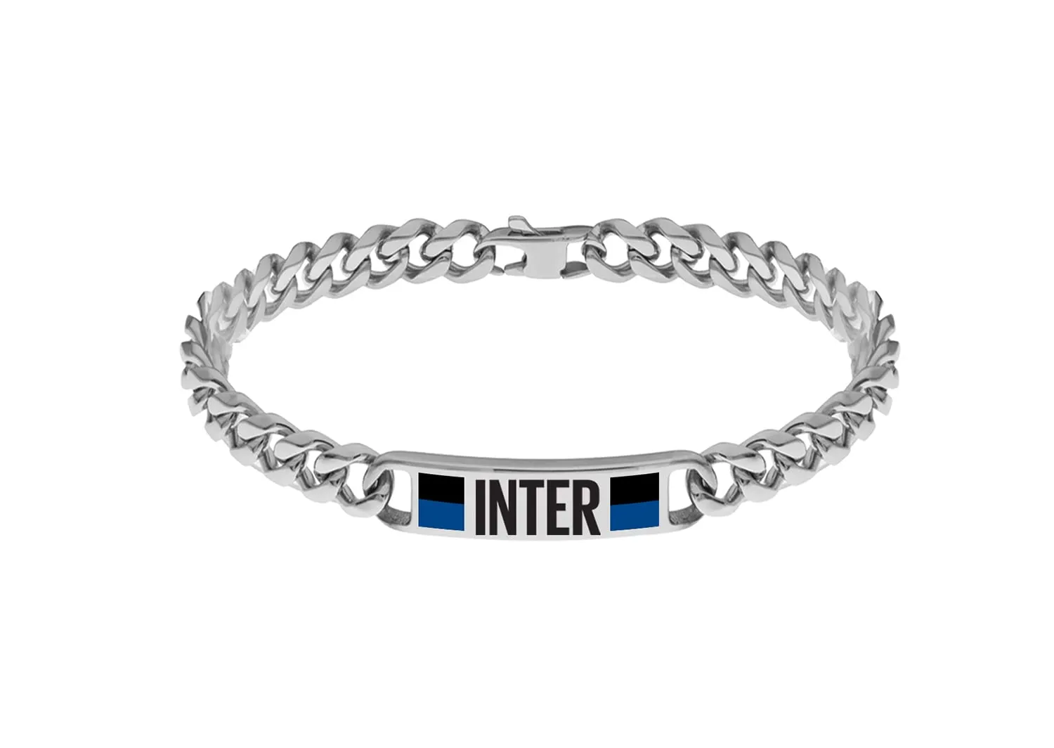 Inter B-IB008UAS Bracciale, Nero Blu Acciaio, Taglia Unica