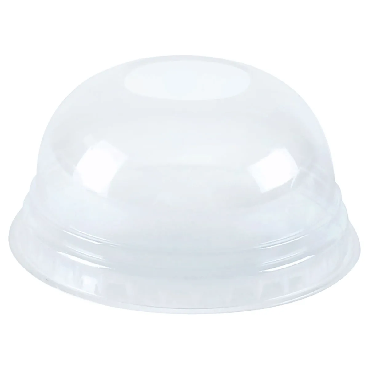 50x NATUREStar Coperchio per bicchieri smoothie/frullati PLA senza foro per la cannuccia; 8.5x4.2 cm (ØxH); trasparente; 50 pz. / Pacco