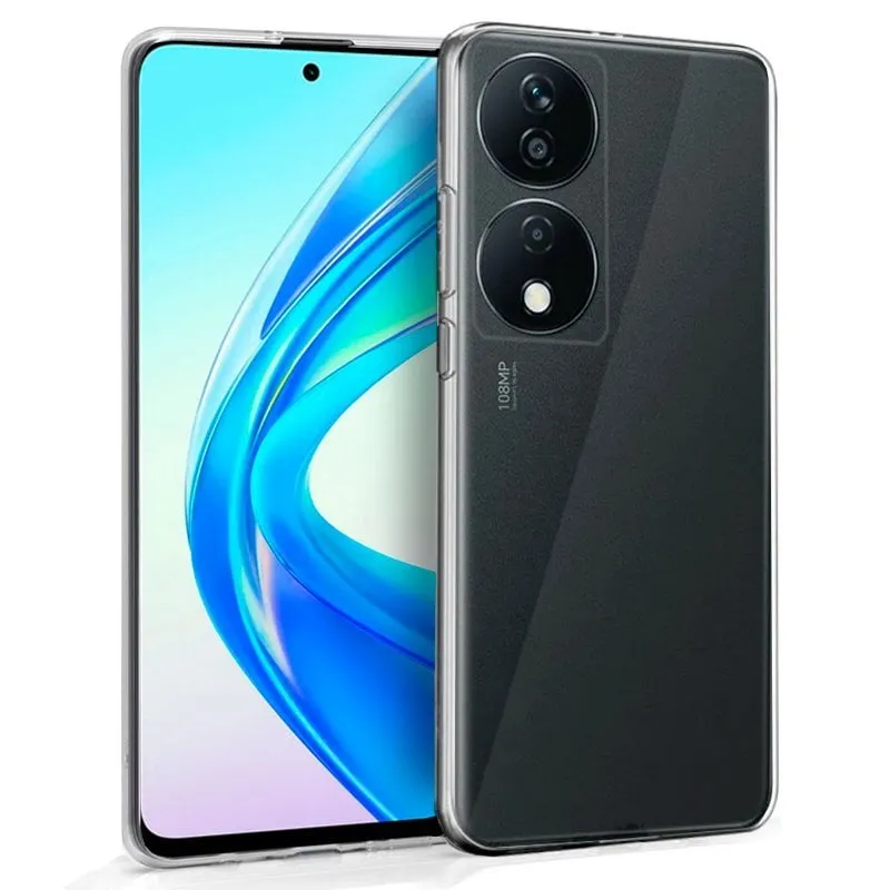 Custodia in silicone trasparente per Huawei Honor X7B