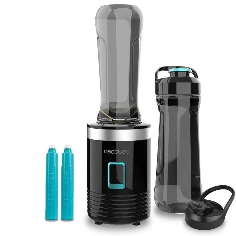 Licuadora Cecotec Power Titanium 350 EasyGo 350W 4 lame Titanio nero 0,6L 2 bicchieri