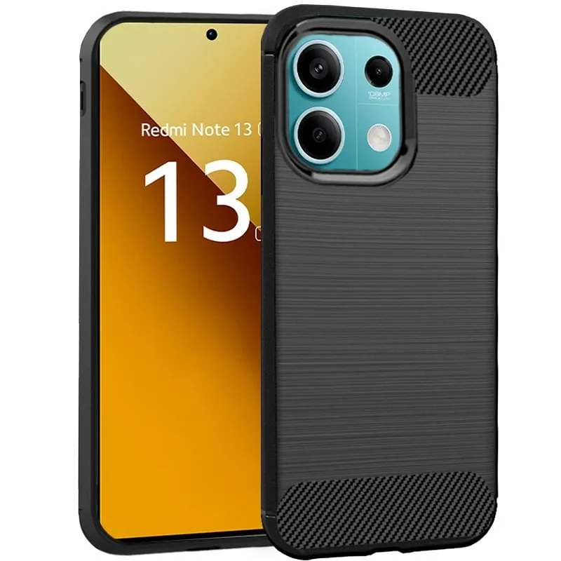 Custodia in carbonio nero per Xiaomi Redmi Note 13 5G
