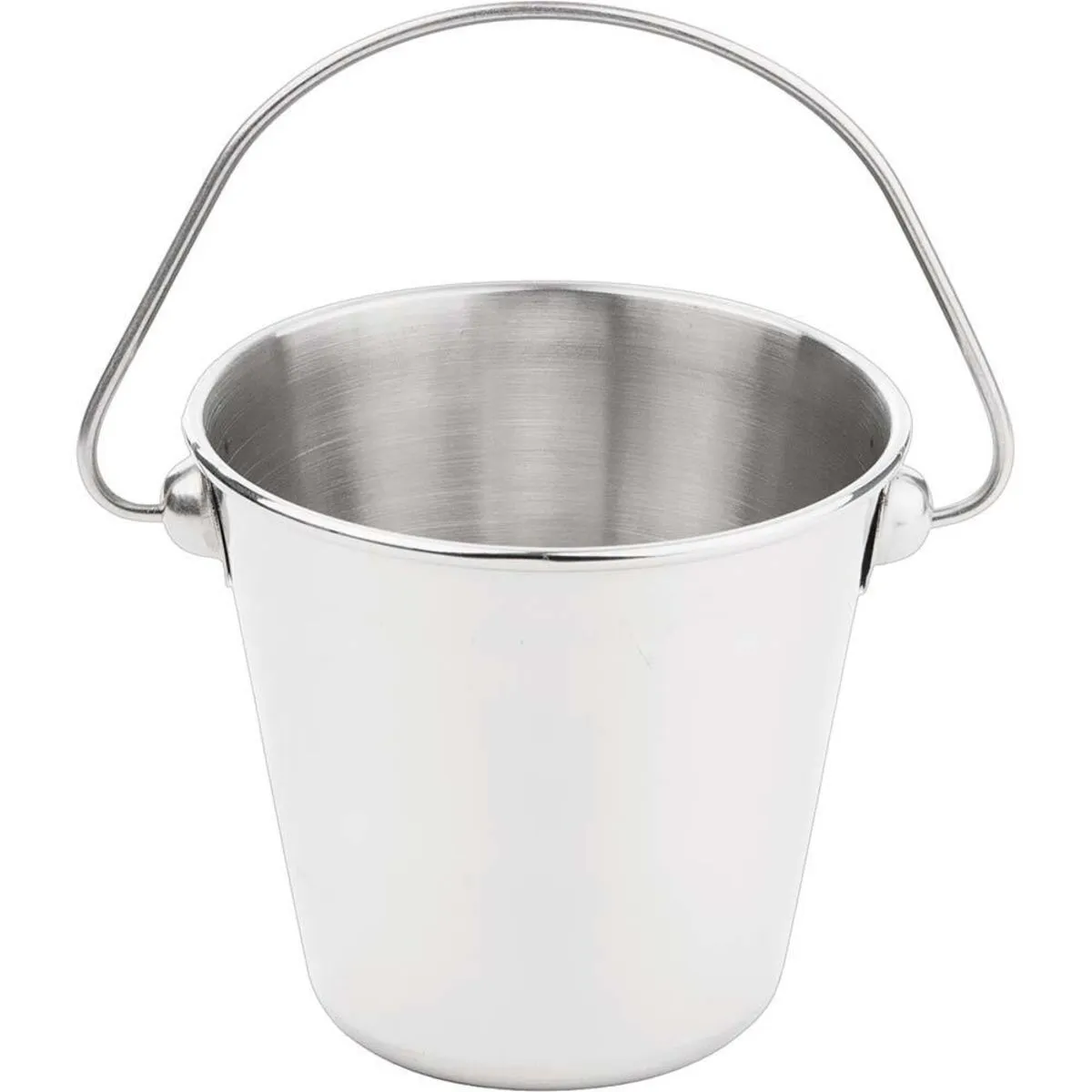 Stalgast Secchio per patatine, Ø 9,5 cm, altezza 9,5 cm; 400 ml, 9.5x9.5 cm (ØxH); argento