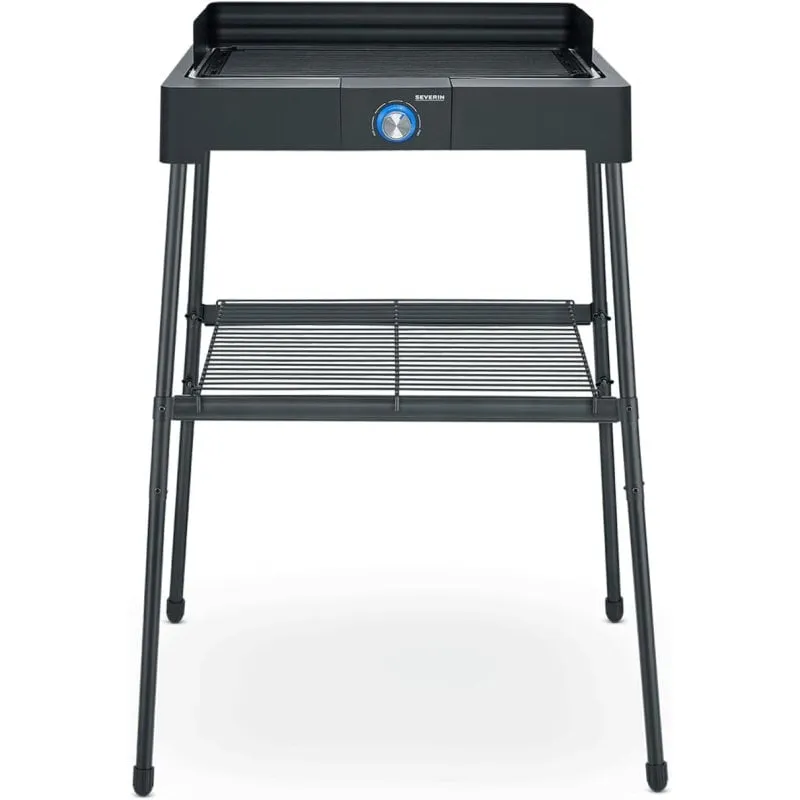 Barbecue Con Gambe, Severin Pg 8568 Griglia Rigata Nera 2200 W