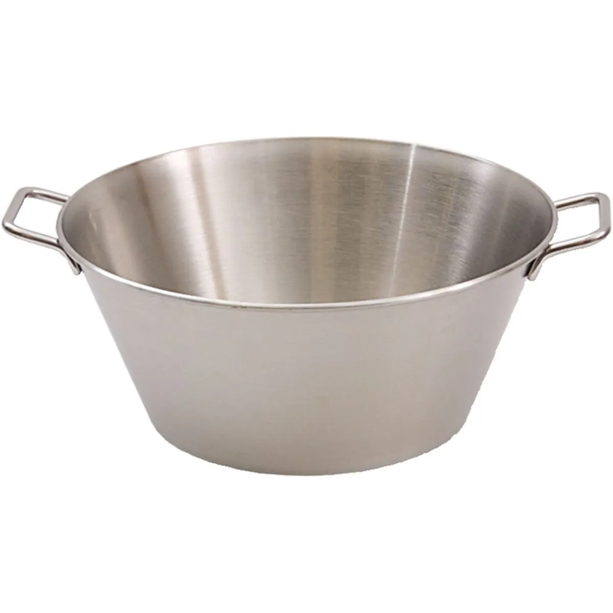 Stalgast Ciotola da cucina con maniglie, satinata; 28000 ml, 50x22 cm (ØxH); argento