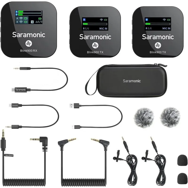 Sistema microfonico wireless a 2 canali Saramonic Blink900 B2