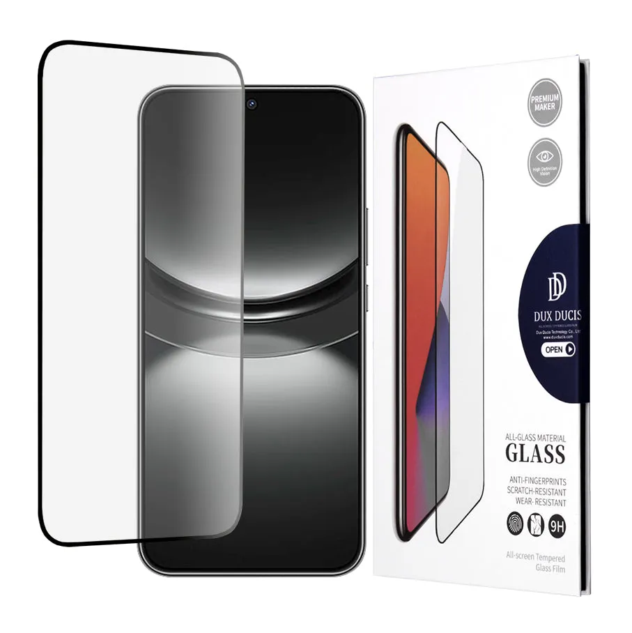Pellicola protettiva per schermo DUX DUCIS per Huawei nova 12, Vetro temperato, Edge Glue, Nero