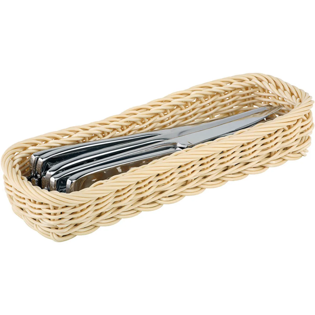 Stalgast Cestino per posate, polipropilene; 27x5 cm (LxH); marrone