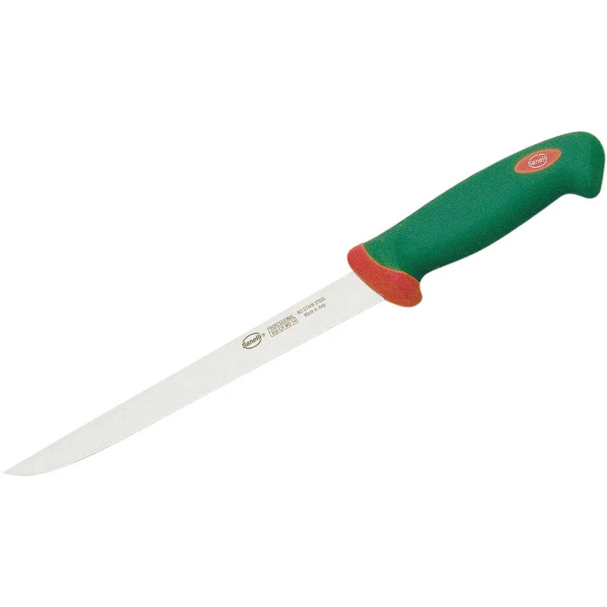 Sanelli Coltello per sfilettare PREMANA, manico ergonomico, lunghezza lama 22 cm; 22 cm (L); verde