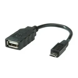 Adattatore computer OTG USB 2.0 a MicroUSB Black RO11 02 8311